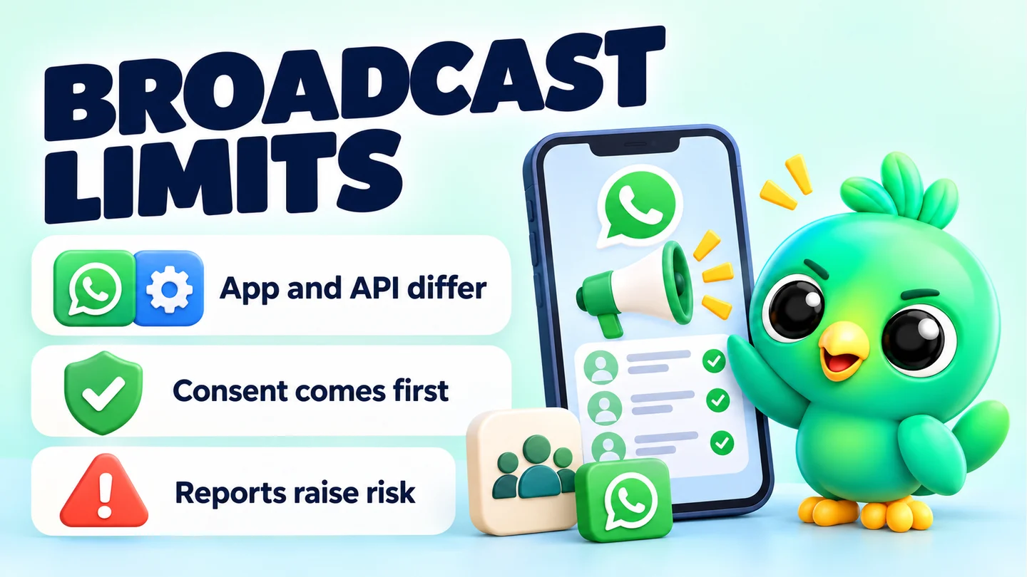 BROADCAST LIMITS: App and API differ; Consent comes first; Reports raise risk.